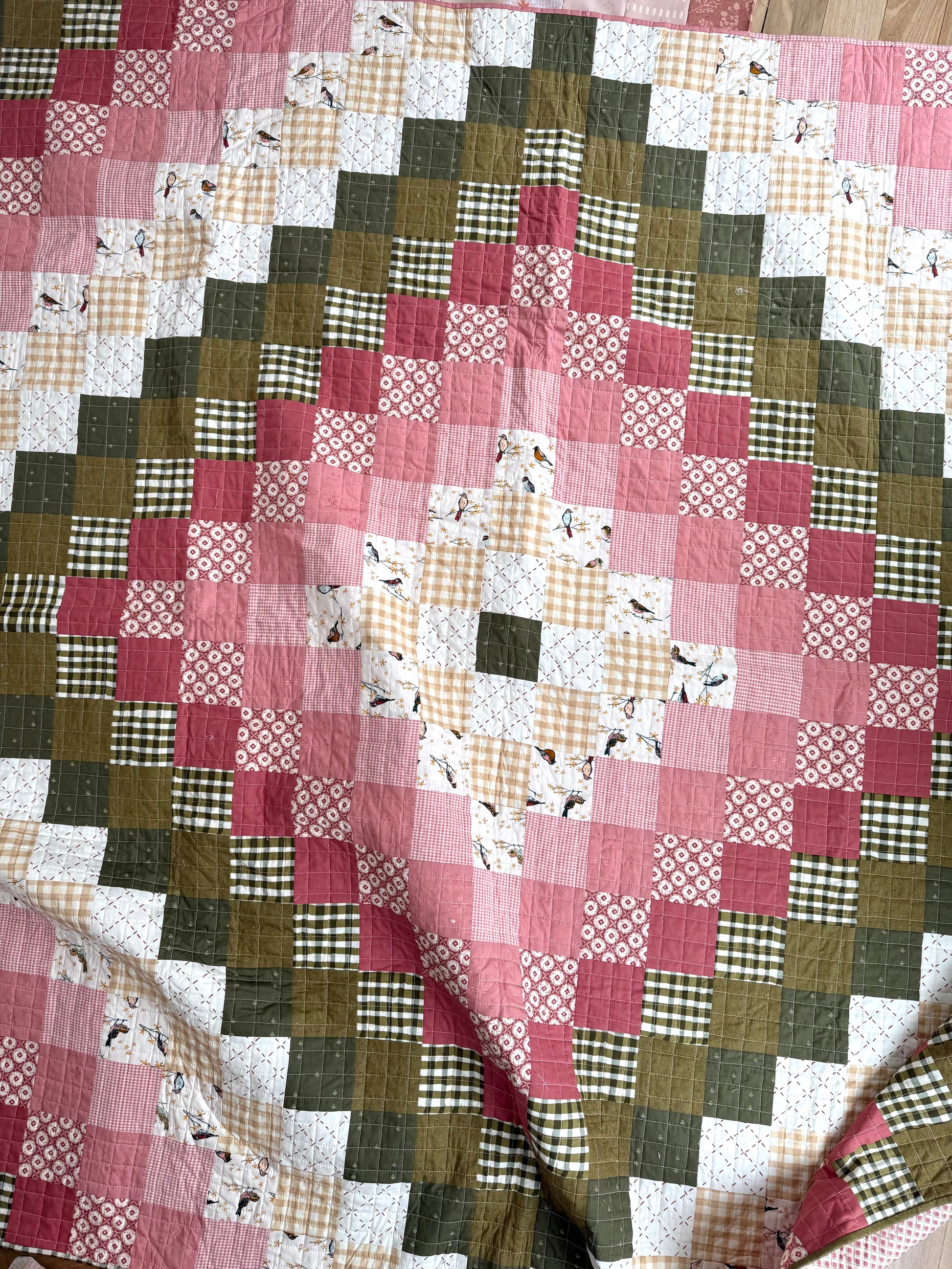 Trip Around the World Large Throw Size (73” x 73” )