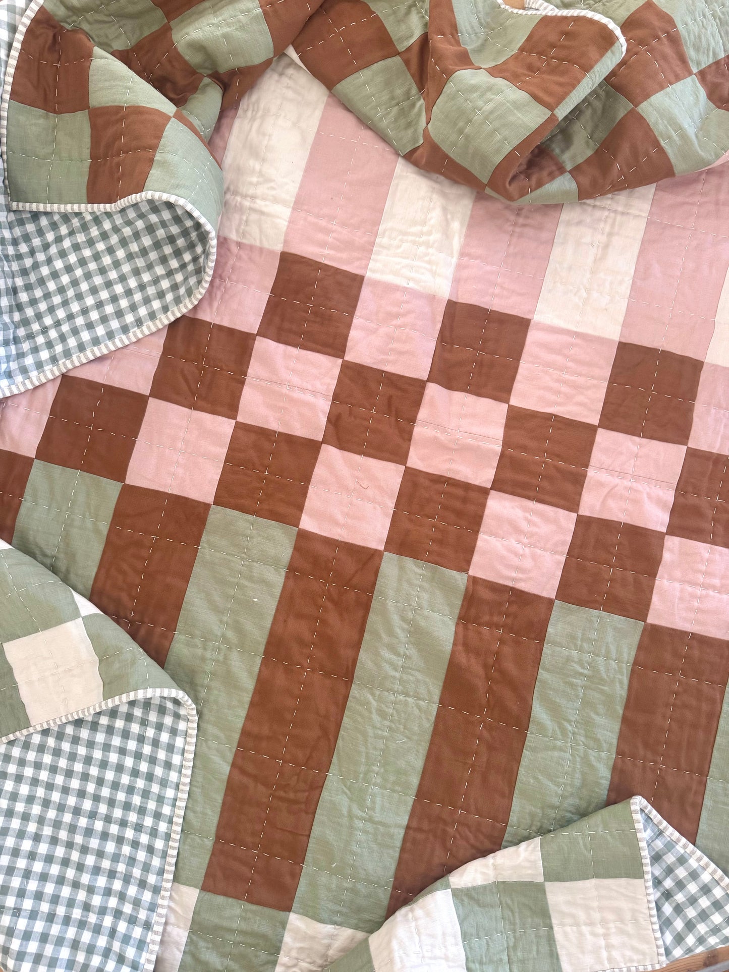 Chunky Charlie Quilt Pattern (baby, throw and bed size)