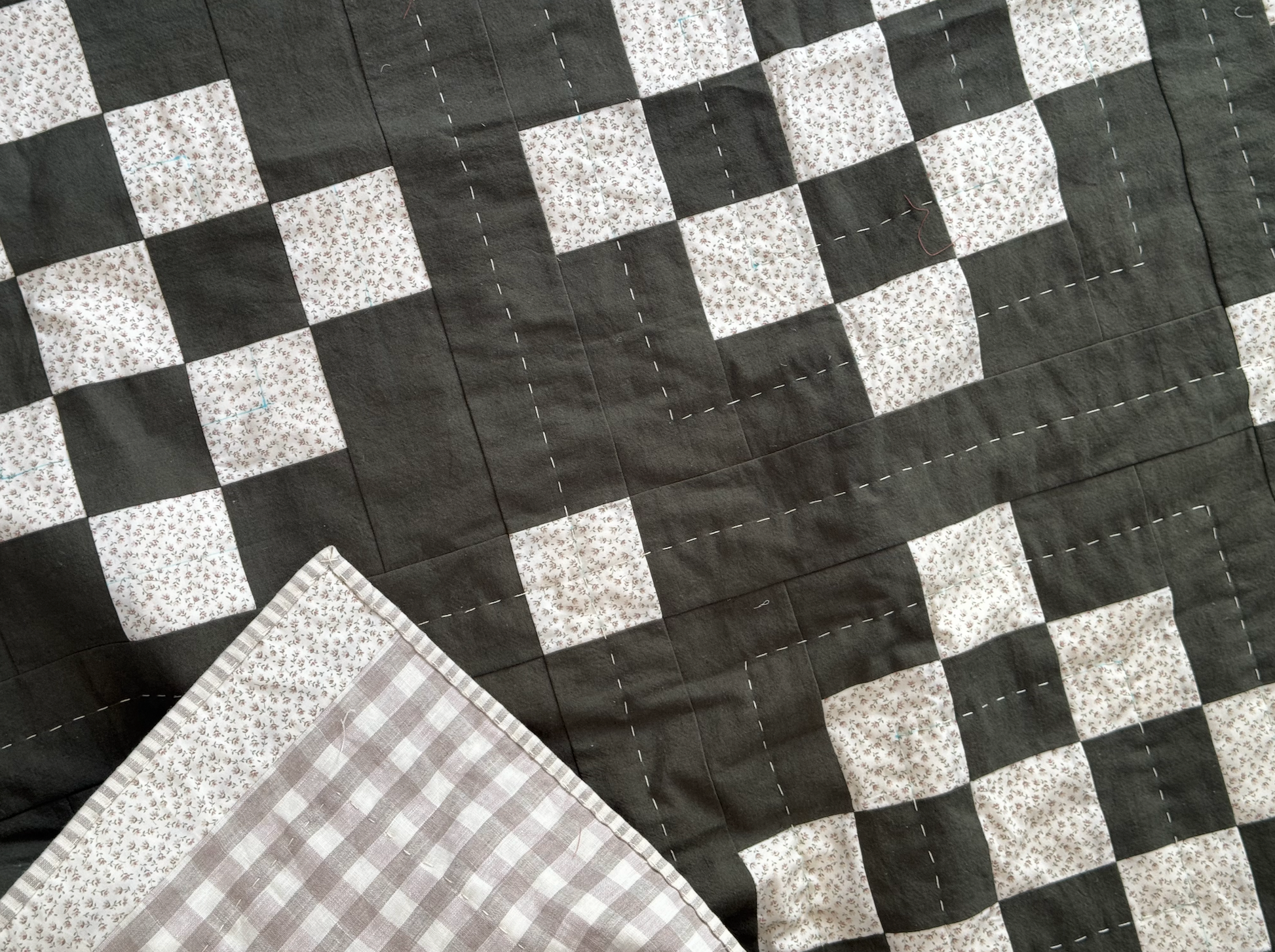 Diamond Dots - small throw (57”x 57” /145cm x 145cm) linen cotton blends