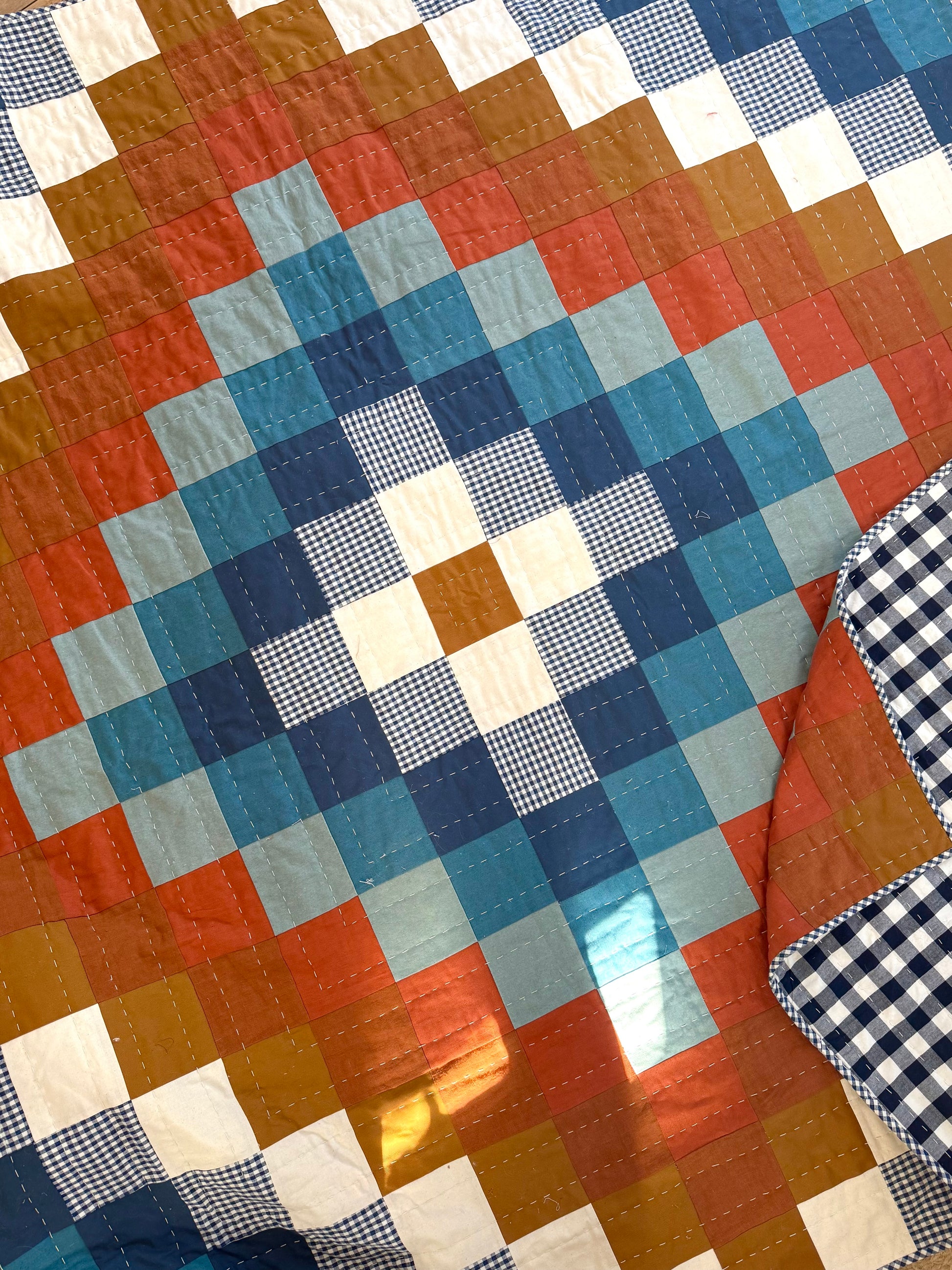 Trip Around the World Throw Size (68” x 68” )