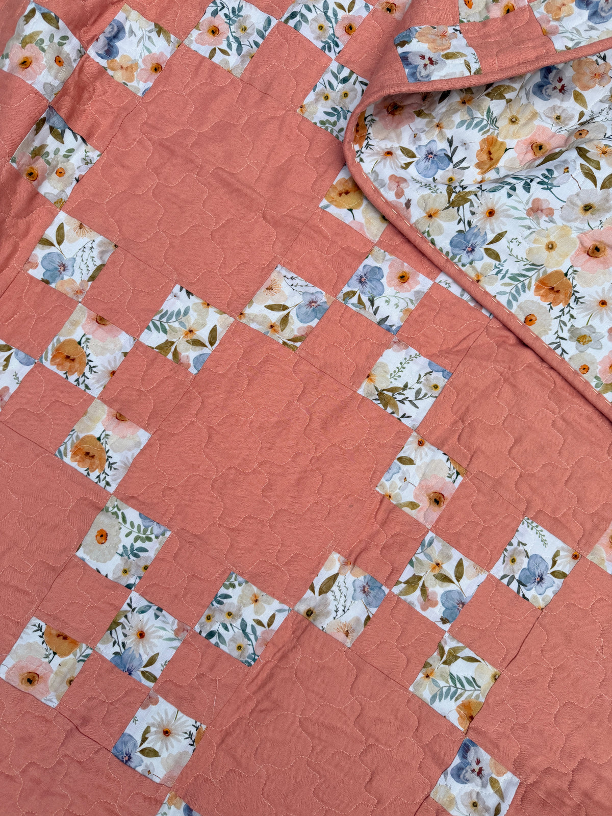 Irish Chain square throw (68” x 68” / 173cm x 173cm) (Copy)