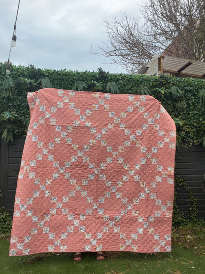 Irish Chain square throw (68” x 68” / 173cm x 173cm) (Copy)