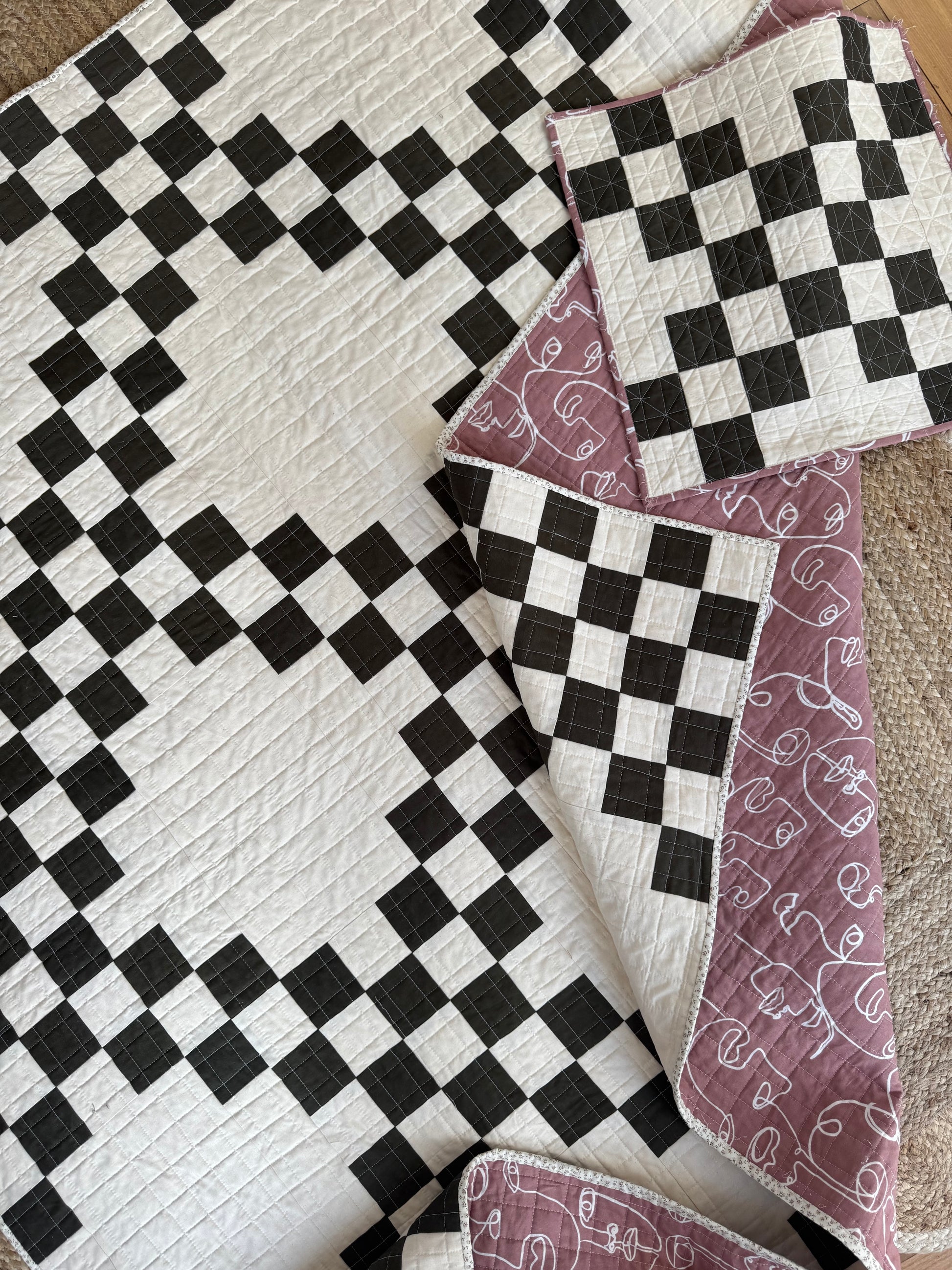Double Irish Chain-  Throw Size (63” x 63” )