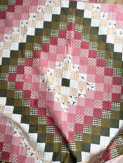 Trip Around the World Large Throw Size (73” x 73” )