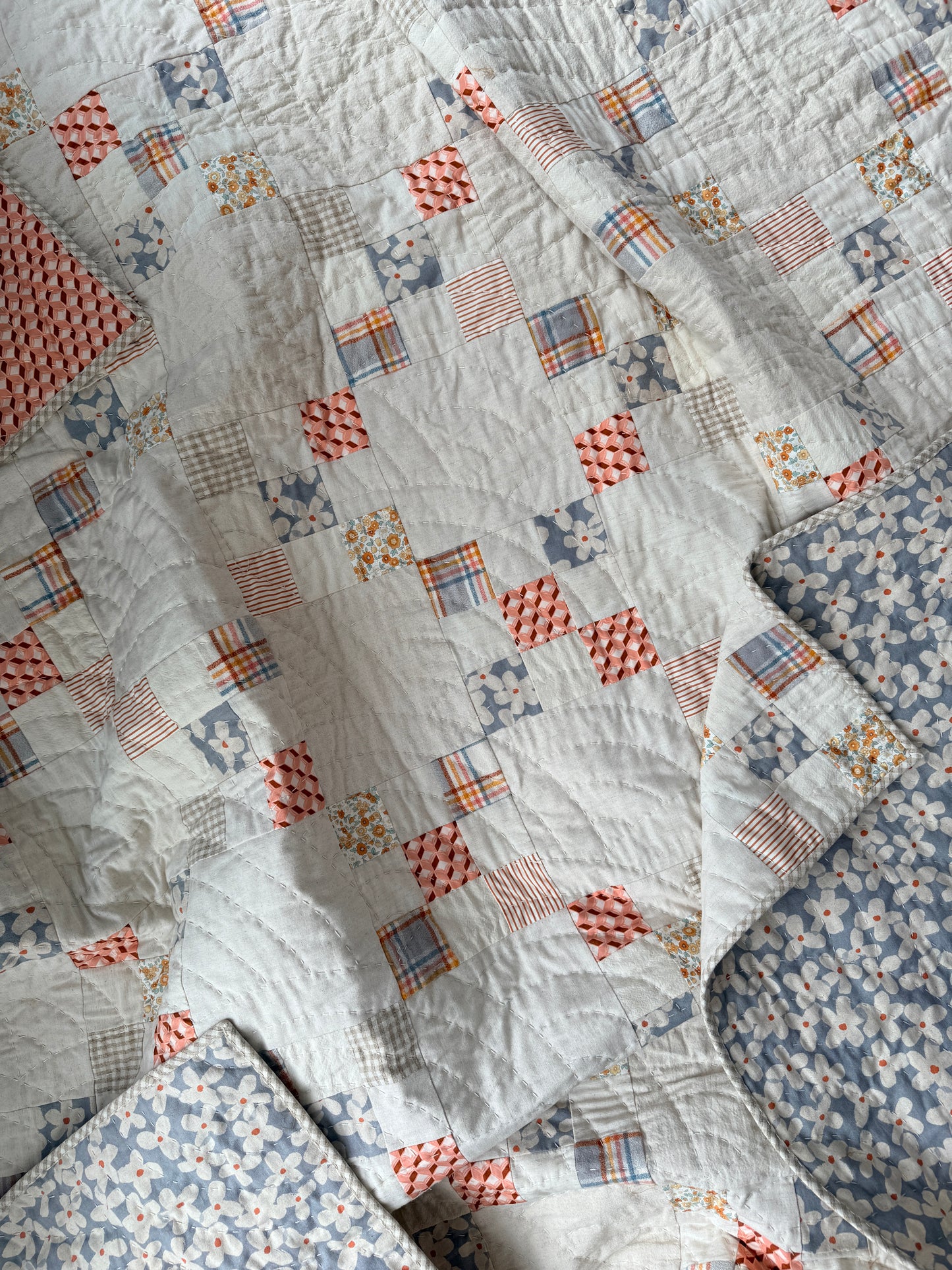 JMQ Single Irish Chain Quilt Pattern