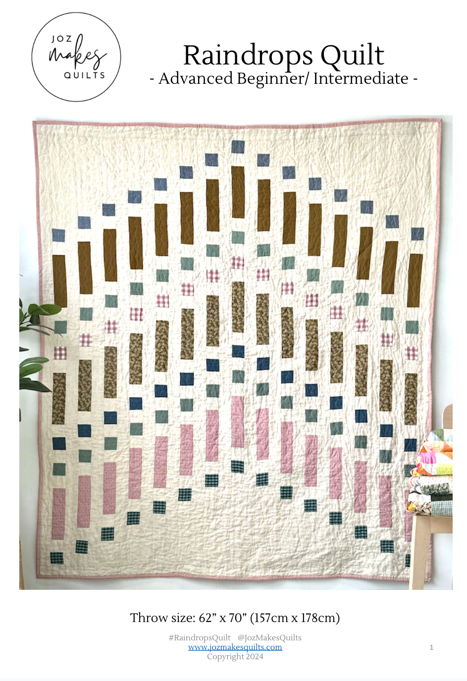 Raindrops Quilt Pattern
