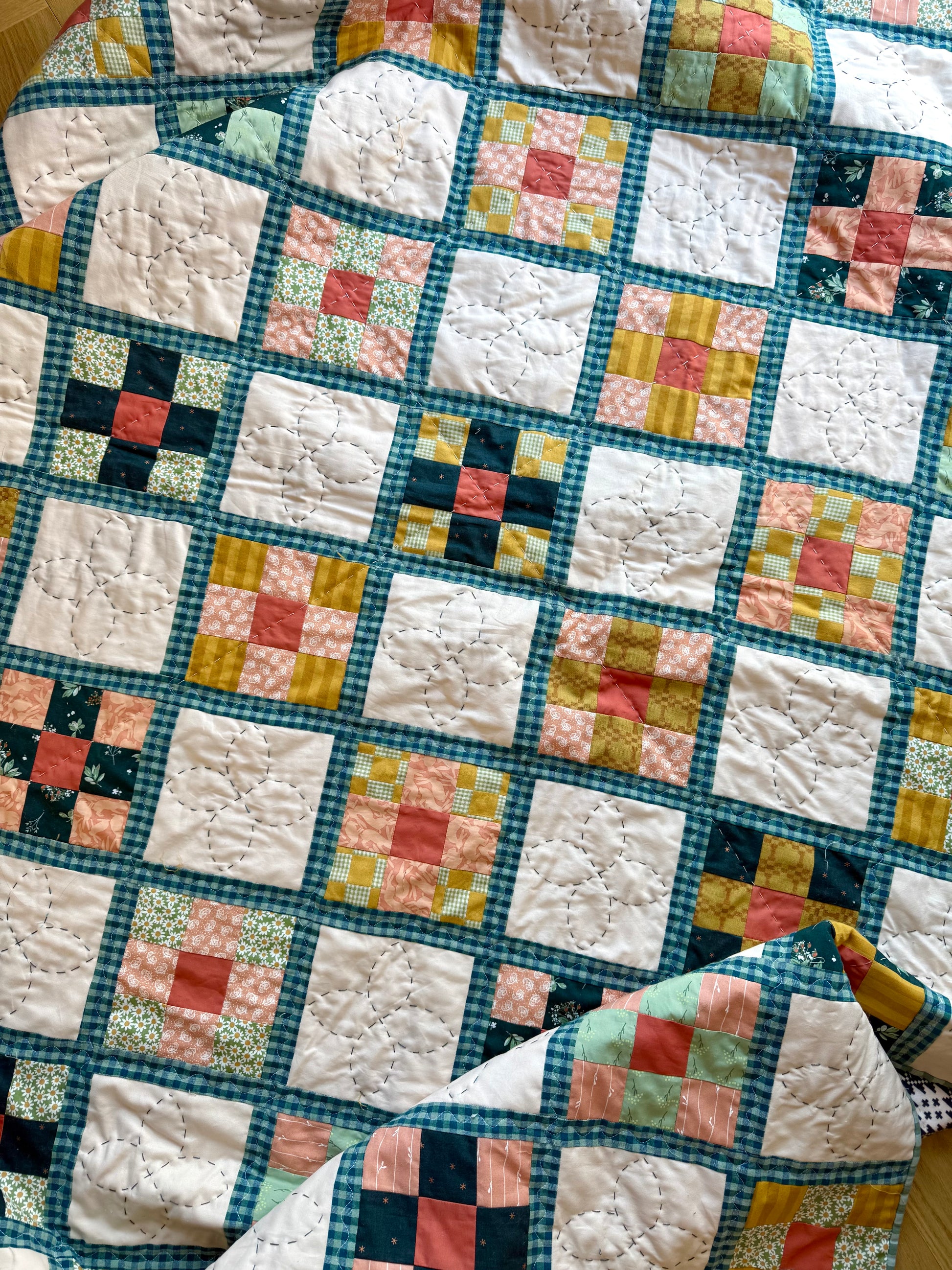 Geraldine Quilt Throw Size (62” x 76” )