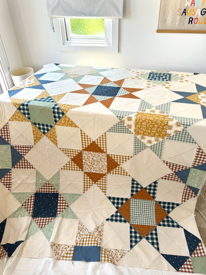Sawtooth Star Quilt Pattern