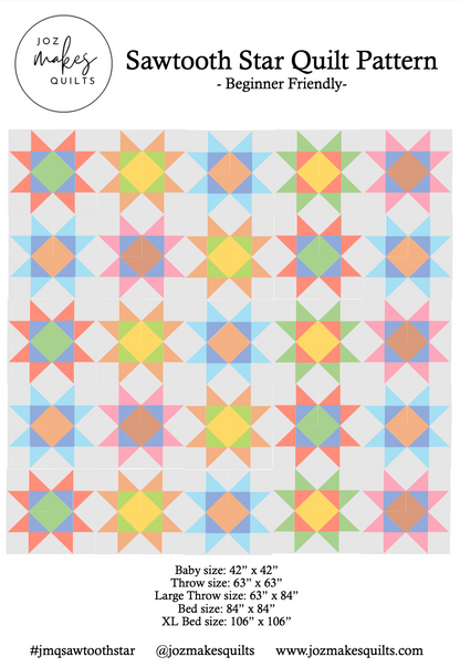 Sawtooth Star Quilt Pattern