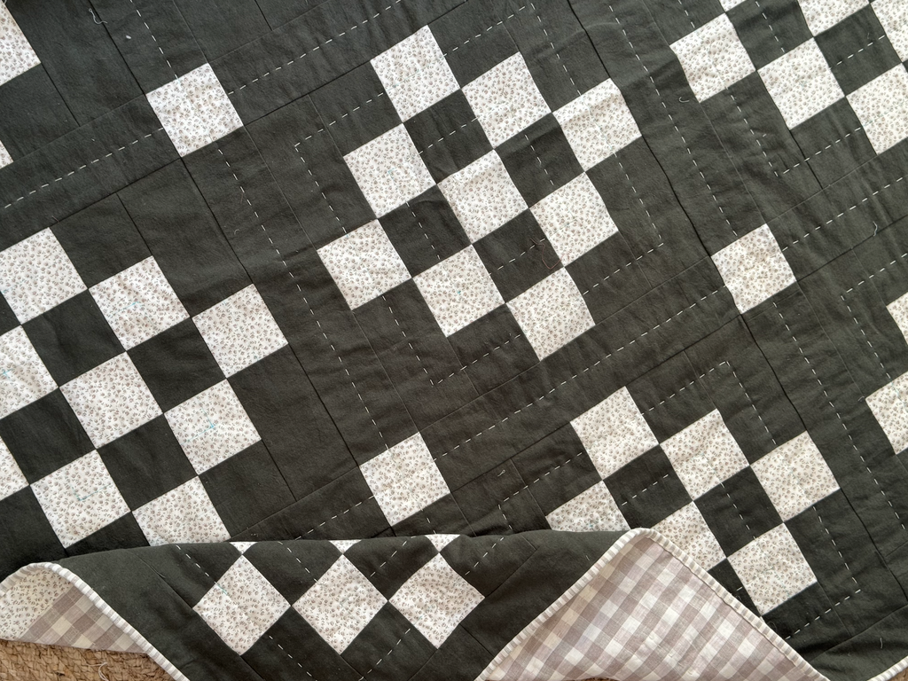 Diamond Dots - small throw (57”x 57”  /145cm x 145cm) linen cotton blends