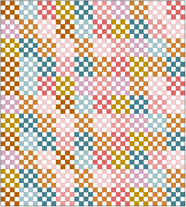Small Squares Quilt Pattern
