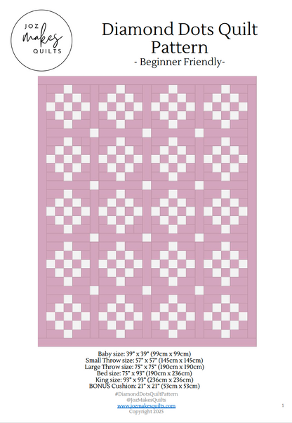 Diamond Dots Quilt Pattern